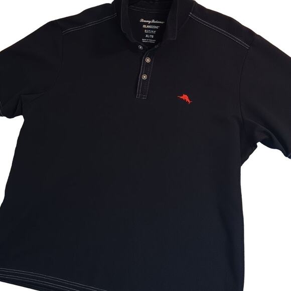 Tommy Bahama Island Zone Polo XL Navy Blue Supima Knit Preppy Casual - Picture 4 of 14